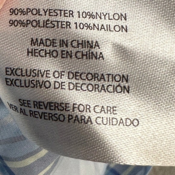 Eddie Bauer Womens Hiking Shirt Large Blue Plaid Nylon Blend Flap Pocket Outdoor - Picture 6 of 9